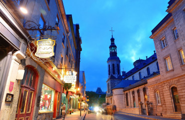 Old Street de noite Quebec 